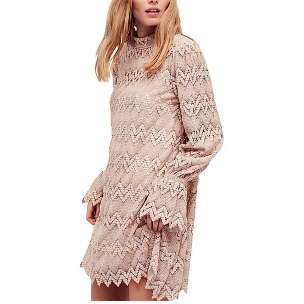 Free People Simone Lace Dress SZ XS